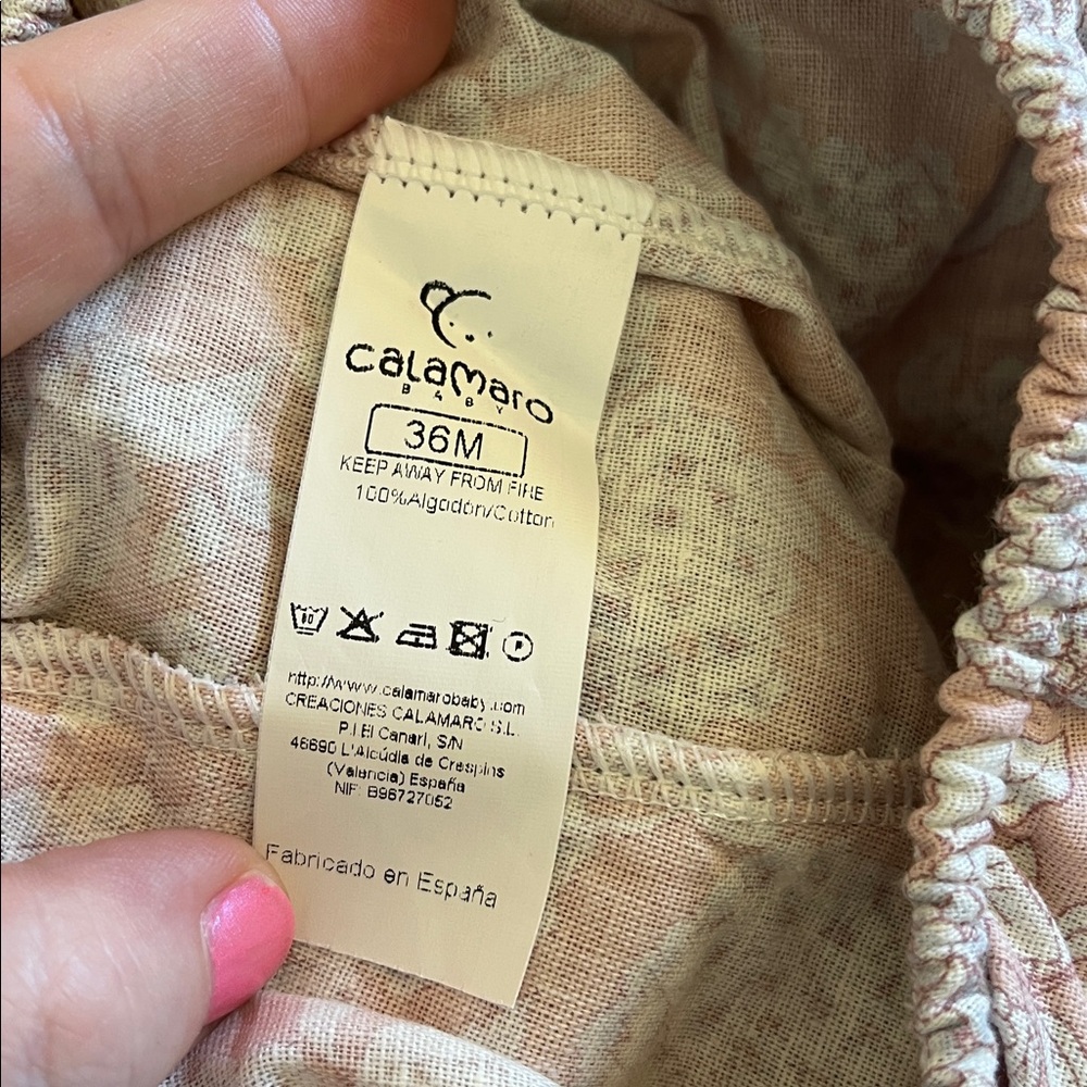 NWT Calamaro 100% Cotton Frilly Hydrangea Bloomer Set - Picture 7 of 7